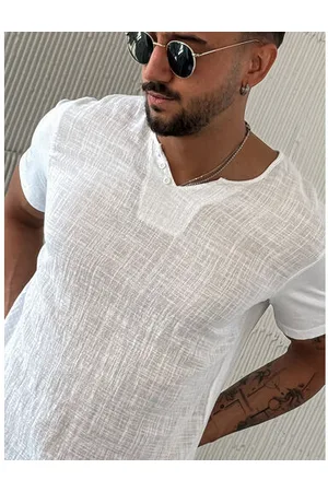 Star Style Biele pánske tričko