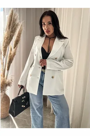 Star Style Elegantné predlžené dámske sako ZELINDA