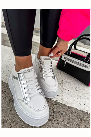 Star Style Biele platformové tenisky LITAO