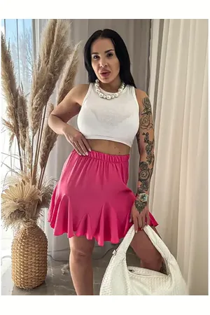 Star Style Riasená sukňa s gumeným pásom ZADIE
