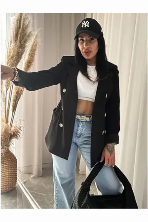 Star Style Elegantné predĺžené dámske sako ZELINDA