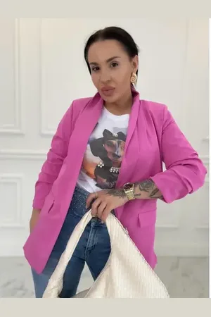 Star Style Ružové dámske sako LILLA