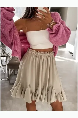 Star Style Šifónová sukňa s gumeným pásom CAMDEN