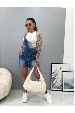 Star Style Denim šortky na traky DATOIL