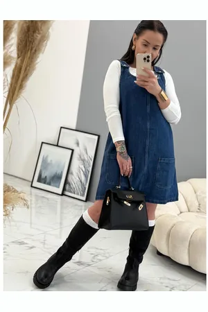 Star Style Denim šaty bez rukávov SERON