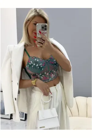 Star Style Vyšívaný bralette top DORINTA