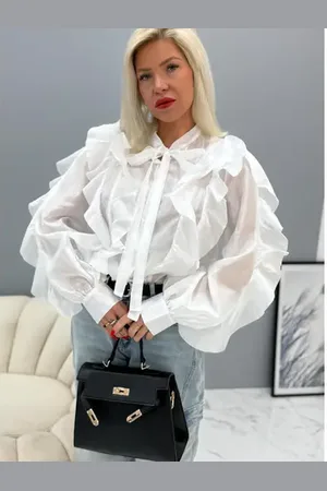 Star Style Biela dámska blúzka ALTHEDA