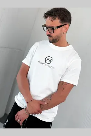 Star Style Biele pánske tričko s potlačou