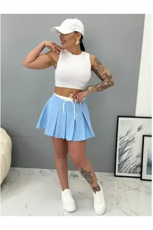 Star Style Plisovaná nohavicová sukňa s gumeným pásom HEDIA