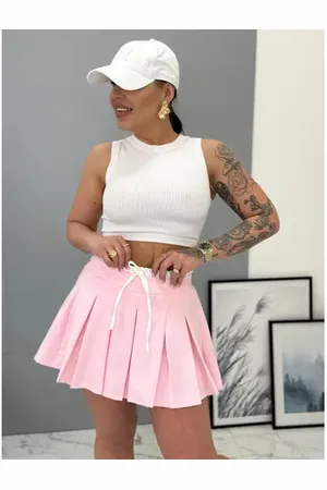 Star Style Plisovaná nohavicová sukňa s gumeným pásom HEDIA