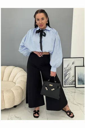 Star Style Elegantná dámska crop top blúzka SERINA