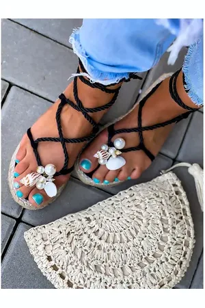 Star Style Sandále na viazanie MINDYNA+