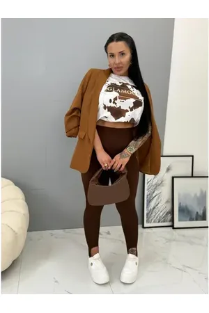 Star Style Tmavohnedé dámske sako LILLA