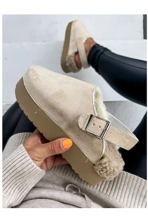 Star Style Teplé semišové papuče KARLA+