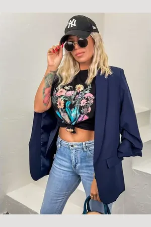 Star Style Sako s vyhrnutými rukávmi CARISSA