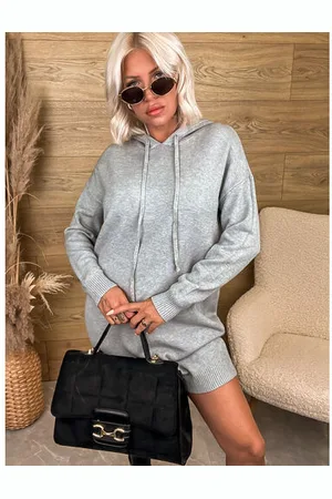 Star Style Úpletové šaty s kapucňou ETHELA+