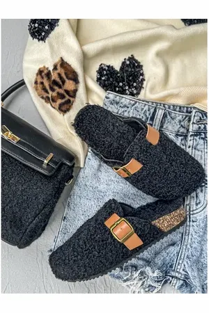 Star Style Teplé teddy papuče KARRIE+
