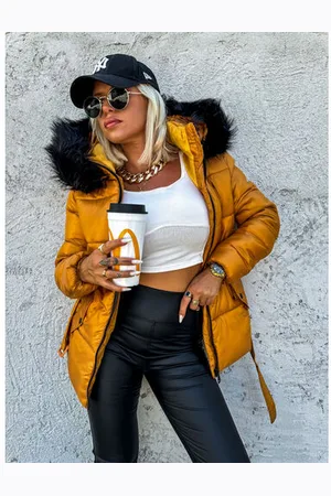 Star Style Štepovaná prechodná bunda s opaskom SARAH+