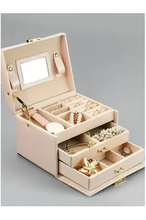 Star Style Organizér na šperky - púdrová farba farba: puder