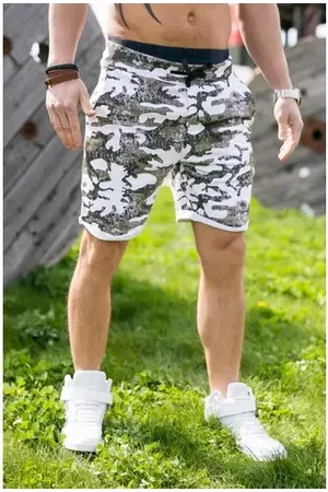 Star Style Pánske maskáčové športové bermudy+