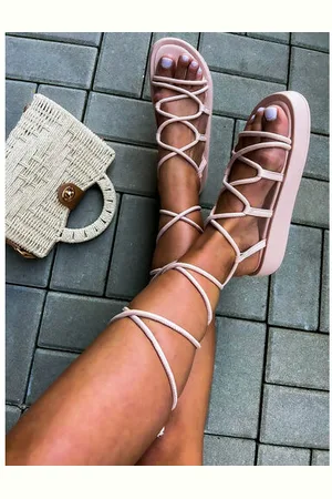 Star Style Dámske sandále na viazanie KORENA+