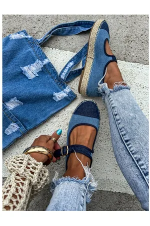 Star Style Denim sandálové espadrilky AMERICA+