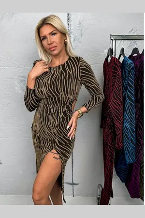 Star Style Elegantné trblietavé šaty HERTA+
