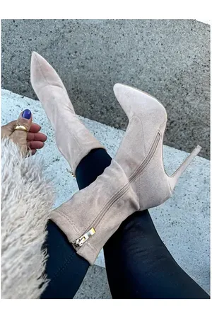 Star Style Krémové členkové čižmy ASMA+