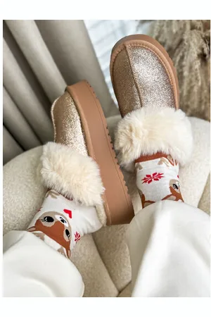 Star Style Trblietavé teplé papuče GLENA+