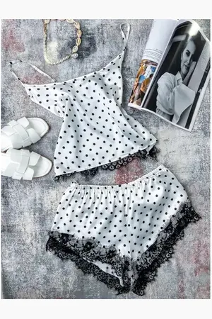 Star Style Dvojdielne saténové pyžamo ROXY+