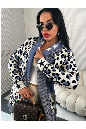 Star Style Vzorovaný kardigán s opaskom JOANNA+