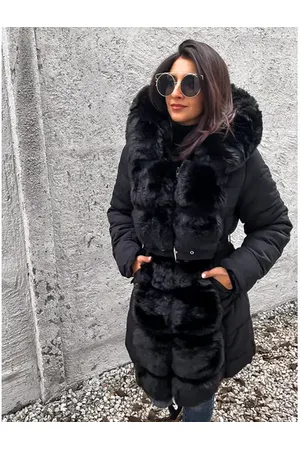 Star Style Zimná bunda s hustou kožušinou OLIWIA+