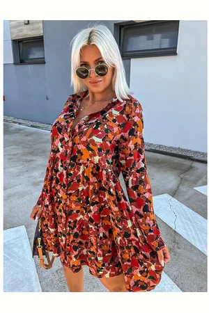 Star Style Pestrofarebné košeľové šaty MIANDRA+