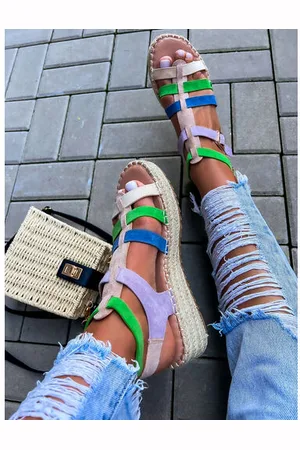 Star Style Pestré sandále espadrilky ADARA+