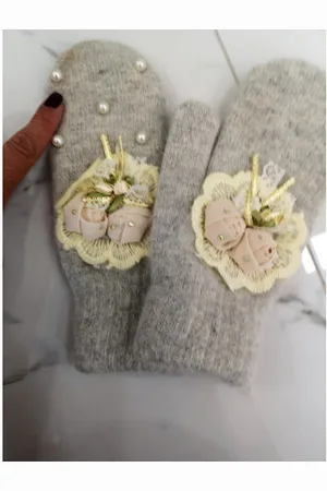 Star Style Teplé dámske rukavice ++ farba: