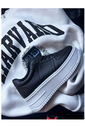 Star Style Čierno-biele platformové tenisky LANEY+