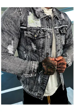 Star Style Pánska denim bunda+