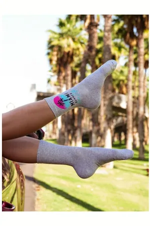 Star Style Sivé dámske ponožky MIAMI+