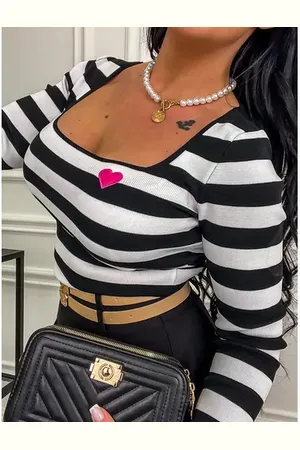 Star Style Pásikavé tričko s dlhým rukávom HANNAH+