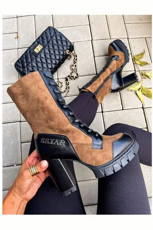 Star Style Kotníkové šnúrovacie čižmy MAISHA+