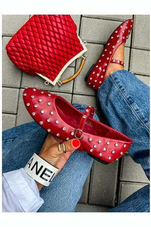 Star Style Balerínky so striebornými ozdobami ROSANNA+