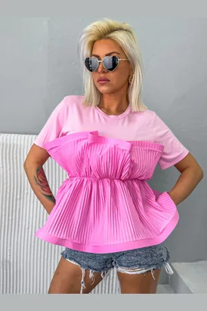 Star Style Ružové dámske tričko PRUDY+