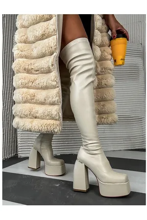 Star Style Čižmy nad kolená CANDYS+