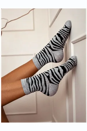 Star Style Vzorované ponožky ZEBRA+