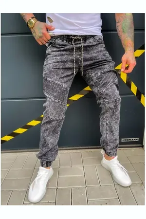 Star Style Štýlové pánske rifle s gumeným pásom+