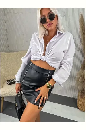 Star Style Koženková mini sukňa ELMARA+