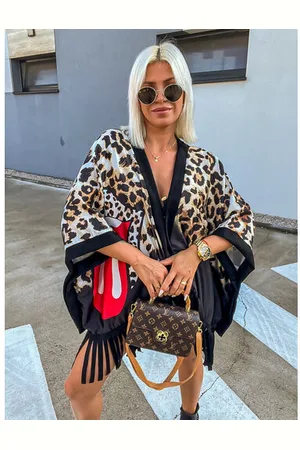 Star Style Extravagantné vzorované pončo MERIANA+