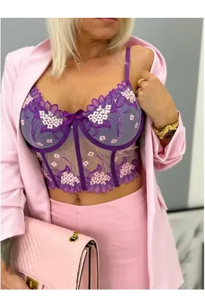 Star Style Vyšívaný bralette top DORINTA