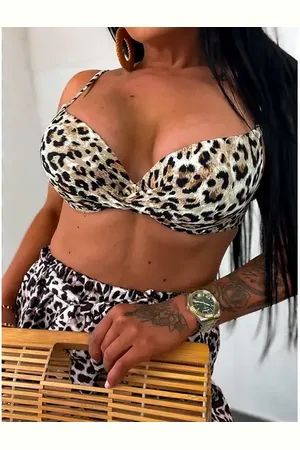 Star Style Leopardie push-up bikiny+