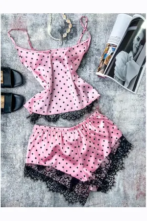 Star Style Dvojdielne saténové pyžamo ROXY+